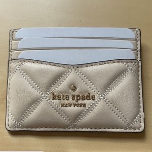 NWT Kate Spade Natalia Slim Card Holder in Bare